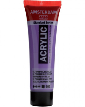 Краска акриловая Amsterdam туба 20мл №507 Ультрамарин фиолетовый