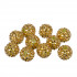 Бусина 18мм пластик, №04 золото, 10шт, Zlatka/BWR-18 №04