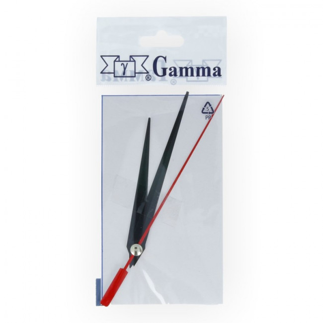 Стрелки 82/117/107мм для часовых механизмов: часовая/минутная/секундная, черный/красный, ЧМС 82/117/107мм