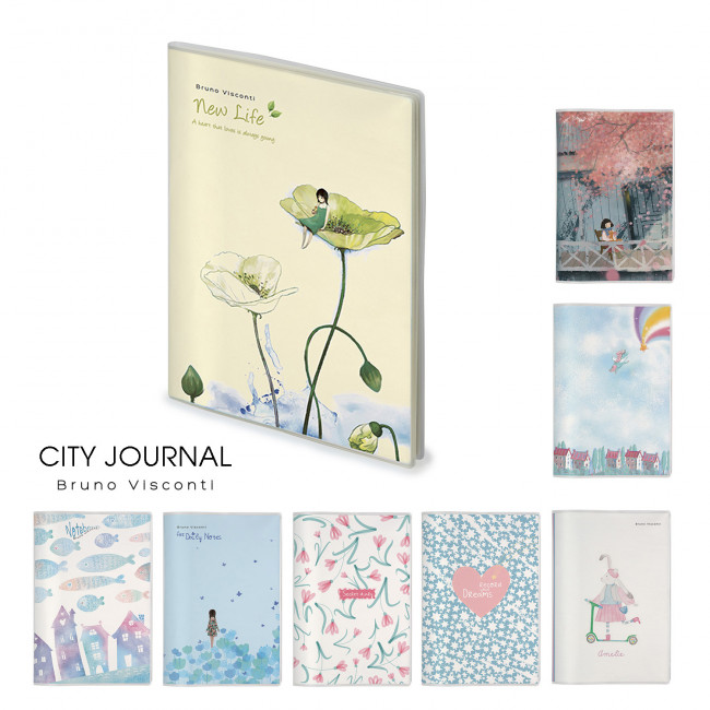 Записная книга А5 64л линия "City journal" PVC, BV/3-217 (16)