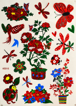 Наклейка RD цветная фольга HS 20*28 HS-018 (20) Наклейка RD цветная фольга HS 20*28 HS-018 (20)