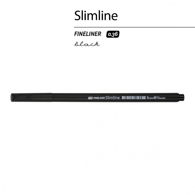 Ручка капиллярная 0.36мм черная "Slimline. Fineliner", BV/36-0021 (24) Ручка капиллярная 0.36мм черная "Slimline. Fineliner", BV/36-0021 (24)