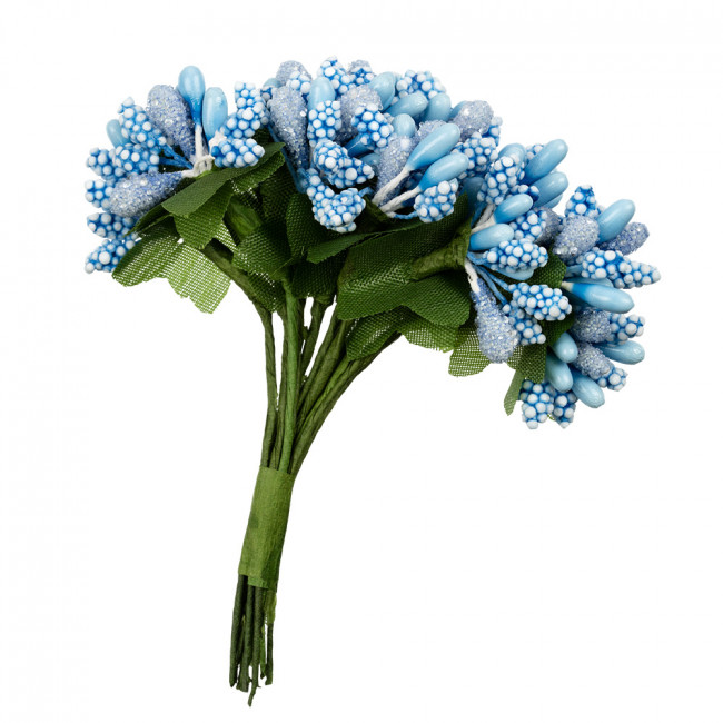 Декоративные элементы "Веточки", 12шт, 114 голубой, Mr.Painter/PFA-05 114