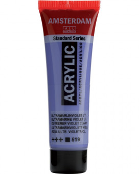 Краска акриловая Amsterdam туба 20мл №519 Ультрамарин фиолетовый светлый