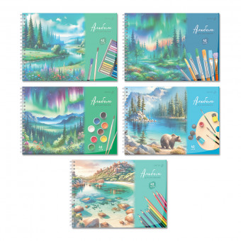 Альбом для рисования А4 40л "Волшебные моменты" на гребне, Светоч/А207_01542 (5/30)