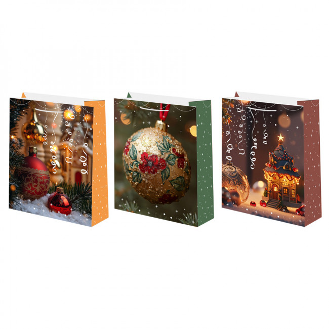 Пакет подарочный 12смх15см, матовый микс, Микрос/Ч54933 (12)