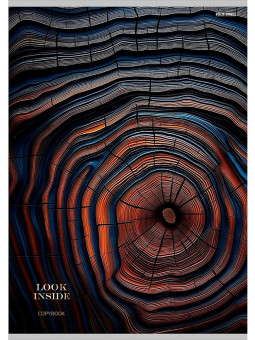 Тетрадь А4 80 клетка "Природа в макро - 2", скрепка, Profit/80-8901(5/30)