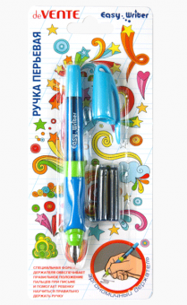 Ручка перьевая 0,8мм "Easy Writer" перо среднее M, в комплекте с 2-мя баллончиками, deVENTE (24)