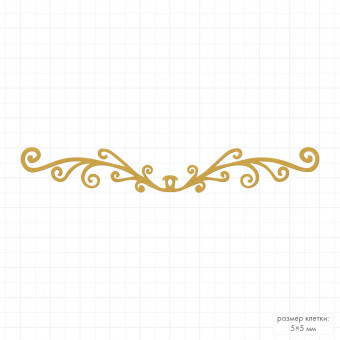 Нож для вырубки 10.5 x 1.8см "Завиток", Mr.Painter/DICUT-M0105