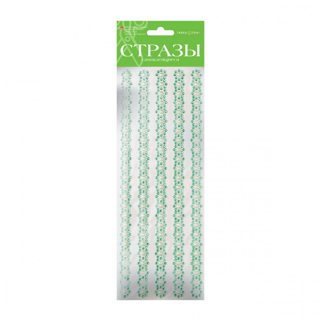 Самоклеящиеся стразы "Цветы с жемчугом", 6цв, №21, BV/2-127/05 Самоклеящиеся стразы "Цветы с жемчугом", 6цв, №21, BV/2-127/05