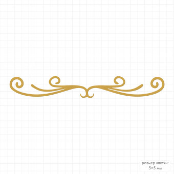 Нож для вырубки 11.1 x 1.7см "Завиток", Mr.Painter/DICUT-M0104