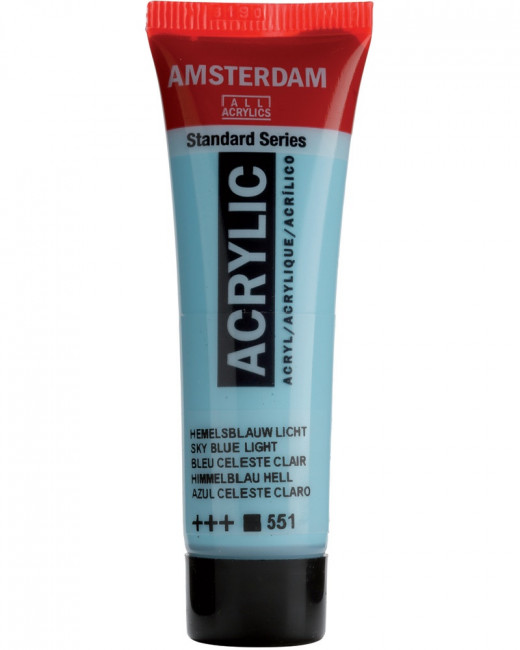 Краска акриловая Amsterdam туба 20мл №551 Небесно-голубой