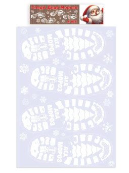 Набор оформительских наклеек 470х332мм "Следы Деда Мороза" 0201147