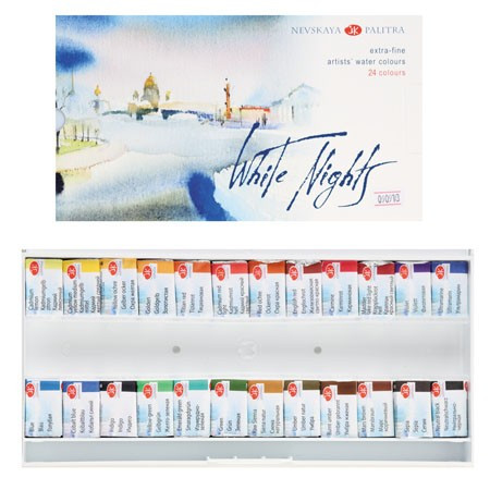 Акварель 24цв 2,5мл кюв Белые Ночи ЗКХ-1942090 пласт/уп