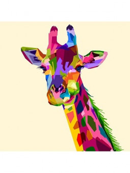 Скетчбук А5 Жираф (7БЦ, 80 л, на резинке, 100г ) (айвори) С80-4212