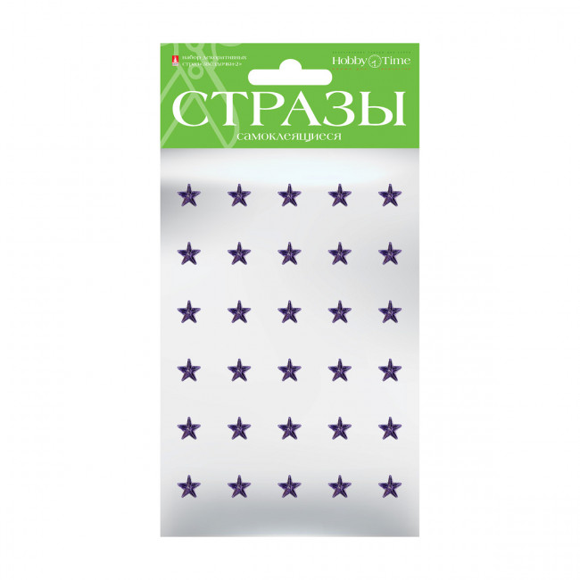Самоклеящиеся стразы 10мм "Звездочки -2", 6цв, №45, BV/2-102/2 Самоклеящиеся стразы 10мм "Звездочки -2", 6цв, №45, BV/2-102/2