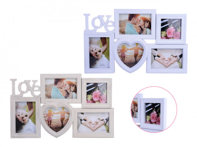 Фоторамка пластиковая, 46 x 29 см, картонная коробка в термоплёнке