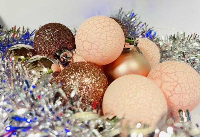 Набор Ёлочных шаров, розовый, 40шт, Jevelry/SV-412