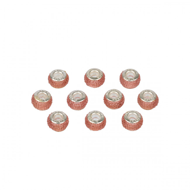 Бусина из смолы полиэтиленполиамин 12мм, №03 розовый, 10шт, Zlatka/RFB-12 №03