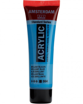 Краска акриловая Amsterdam туба 20мл №564 Синий бриллиантовый