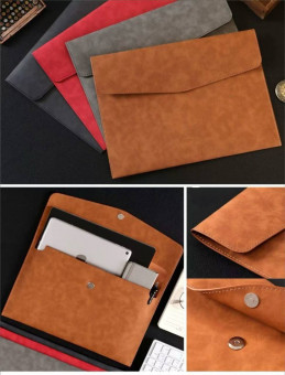 Папка А4 для документов, кож.зам, на магните, цв. ассорти, Cobest/A4-8801