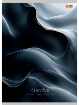 Тетрадь А4 96 клетка "Абстрактные волны", скрепка, Remix/Т96-4854 (5/30)