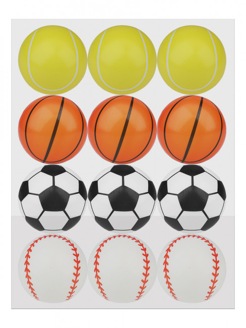 Мяч мягкий ППУ 6,3см "Спорт"(12шт.в упаковке) ( Арт. ММ-2129) кратно 12 Мяч мягкий ППУ 6,3см "Спорт"(12шт.в упаковке) ( Арт. ММ-2129) кратно 12