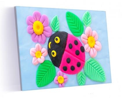 Картина из воздушного пластилина "Божья коровка", PK009