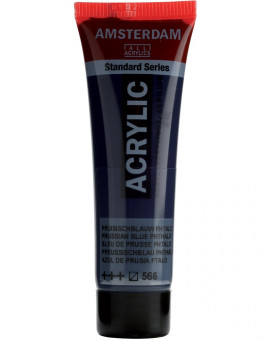 Краска акриловая Amsterdam туба 20мл №566 Берлинская лазурь фталоцианин