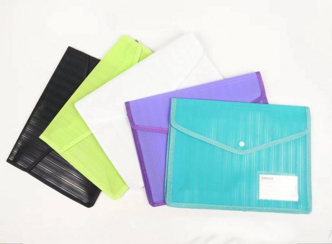 Папка А4 на кнопке, цвет ассорти, Cobest/E2401 (12)