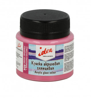 Краска акриловая для декора глянцевая 50мл 404 Светло-лиловая, idea, VISTA-ARTISTA/ IGA-50 404