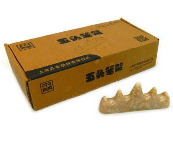 Подставка для кистей CY-24 керамическая, бежевая с имитацией мрамора, на 4 кисти, в зип-пакете DC-984 (2/10/400)