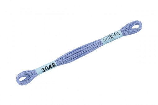 Нитки для вышивания "Gamma"    мулине  ( 0820-3070 )  100% хлопок     8 м №3048 св.сиреневый