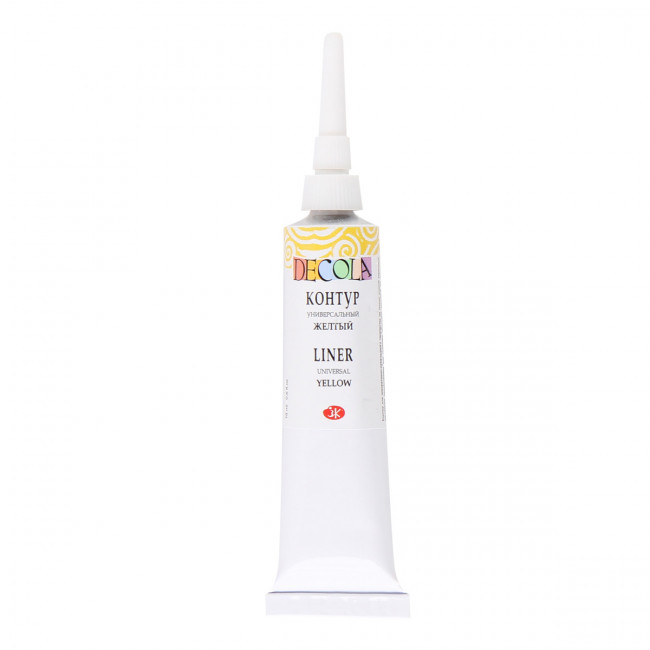 Контур 18мл универсальный акриловый, желтый, Decola Невская палитра/13603211