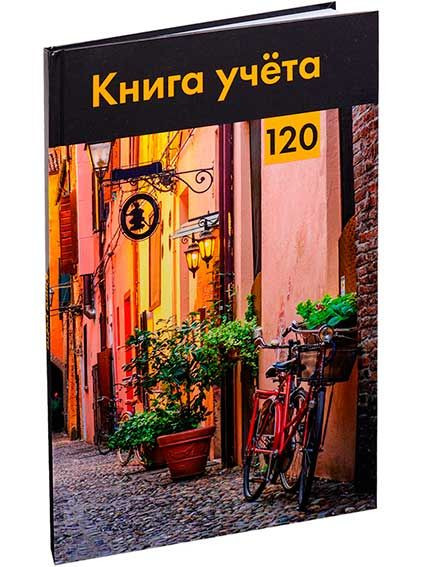 Книга учёта А4 120л "Старинная улочка", клетка, 7БЦ, Проф-Пресс/120-1730