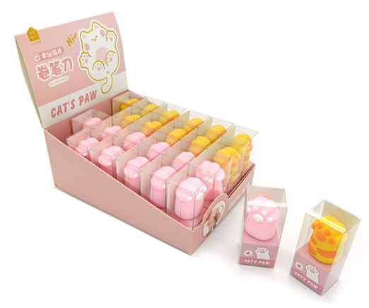 Точилка CX-44 "Кошачья лапка" 40*30*25мм, фигурная, 1 отделение, без накопителя, цвета ассорти, в упаковке ПВХ KK-7707 (24/576) Точилка CX-44 "Кошачья лапка" 40*30*25мм, фигурная, 1 отделение, без накопителя, цвета ассорти, в упаковке ПВХ KK-7707 (24/576)