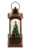 Фонарь 13,3 х 13.0 х26,2см новогодний 'Ёлка' музыкальный, светящийся,