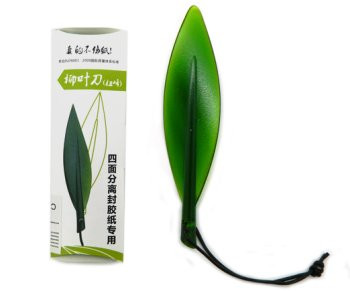 Разделитель для листов CY-22 "Листок" для альбомов-склеек, пластиковый, зеленый, 11.5см, в к/кор (1/500)