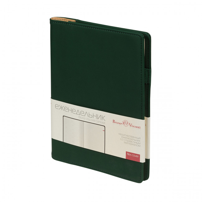 Еженедельник А5 64л недатированный "Concept" на гребне, зеленый, BV/3-322/05 (20) Еженедельник А5 64л недатированный "Concept" на гребне, зеленый, BV/3-322/05 (20)