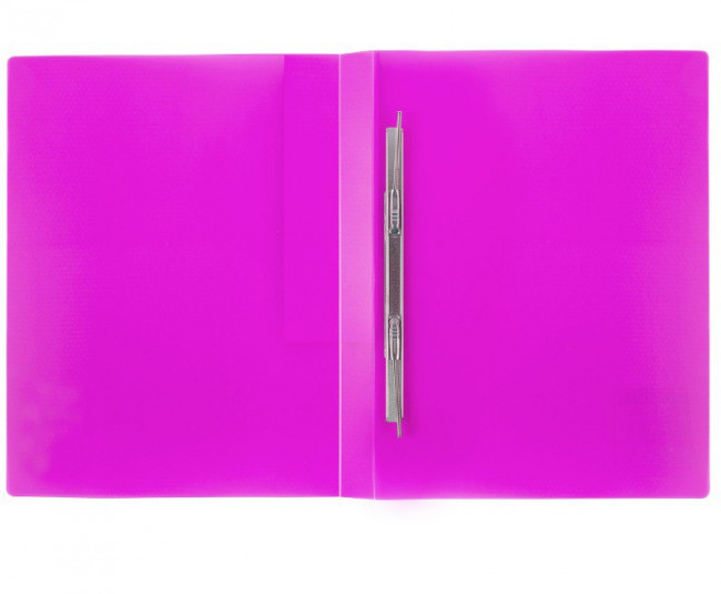 Папка с пружинным скоросшивателем A4 WENZER OFFiCE "PRISMA NEON" 700 мкм, 20 мм, пурпурная (16)