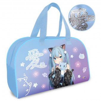 Сумка 350*230*145 для внешкольных.занятий "Анимэ Нэко", Оникс/С-15-22/70791 (6)
