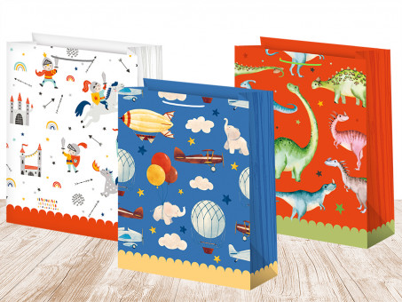 Пакет подарочный 18смх23см "Детсво", мат. лам, ассорти, Микрос/ч45691 (12)