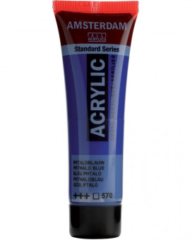 Краска акриловая Amsterdam туба 20мл №570 Синий фталоцианин
