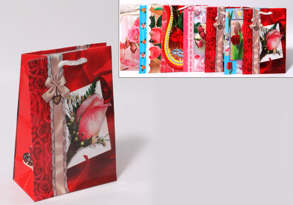 ПАКЕТ ПОДАРОЧНЫЙ БУМАЖНЫЙ "ASMAR"12*15*5,5 (12)