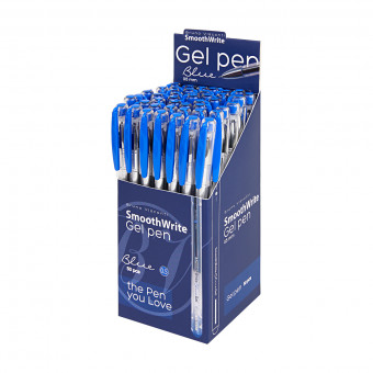 Ручка гелевая 0.5мм синяя "SmoothWrite", BV/20-0393/01 (50)