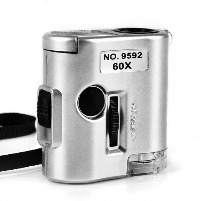 ГЛАЗНАЯ ЛУПА 60 КРАТНОЕ УВЕЛИЧЕНИЕ С ПОДВЕСКОЙ