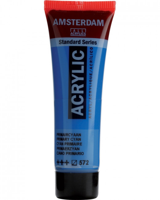 Краска акриловая Amsterdam туба 20мл №572 Голубой основной