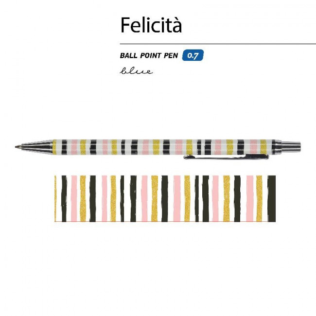 Ручка автоматическая 0,7мм синяя «Felicita», подарочная, в футляре, BV/20-0263/03