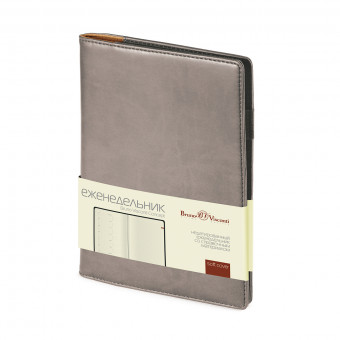 Еженедельник А5 64л недатированный "Concept" на гребне, серый, BV/3-322/13 (20)