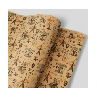 Крафт-бумага 70*100см "Париж" (50)